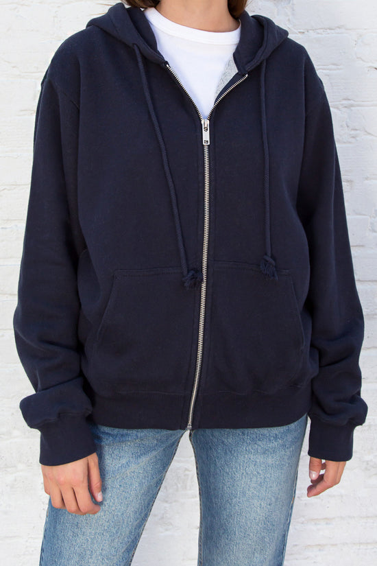 Navy carla hoodie Clearance