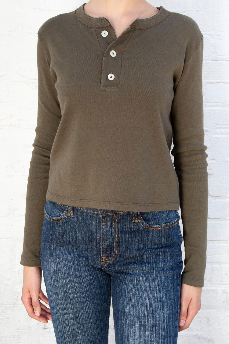 Charlie Top | Olive Green / XS/S