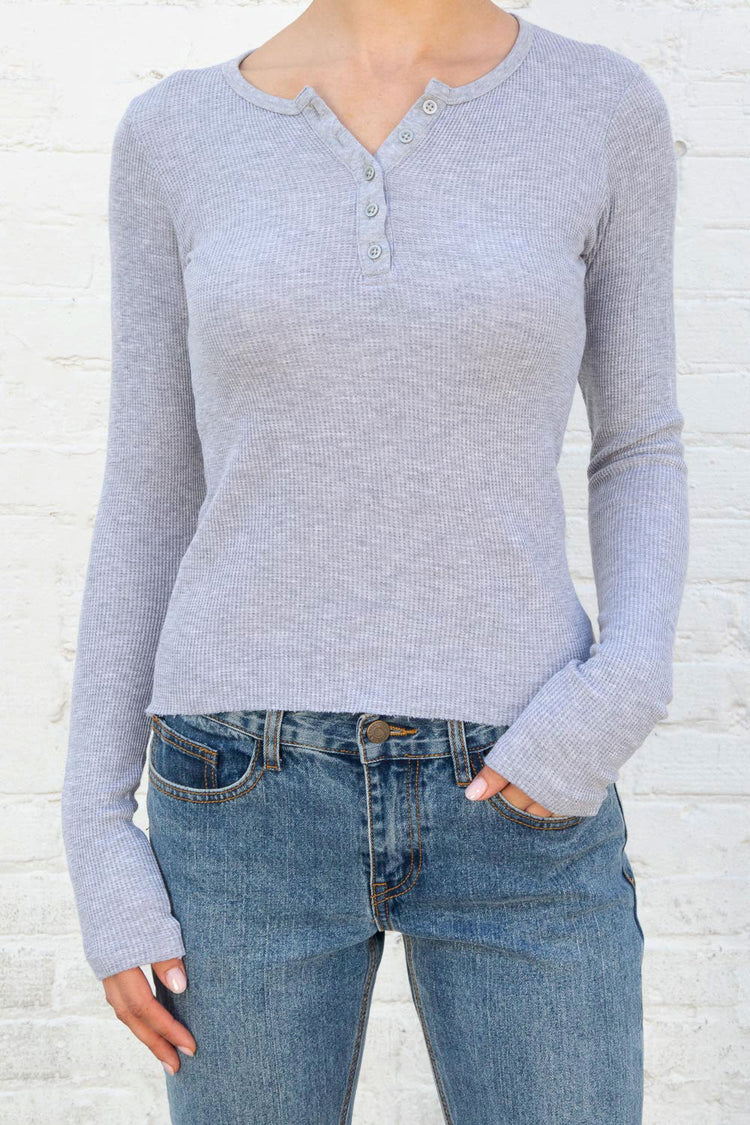 Ahern Thermal Top | Heather Grey / Regular Fit