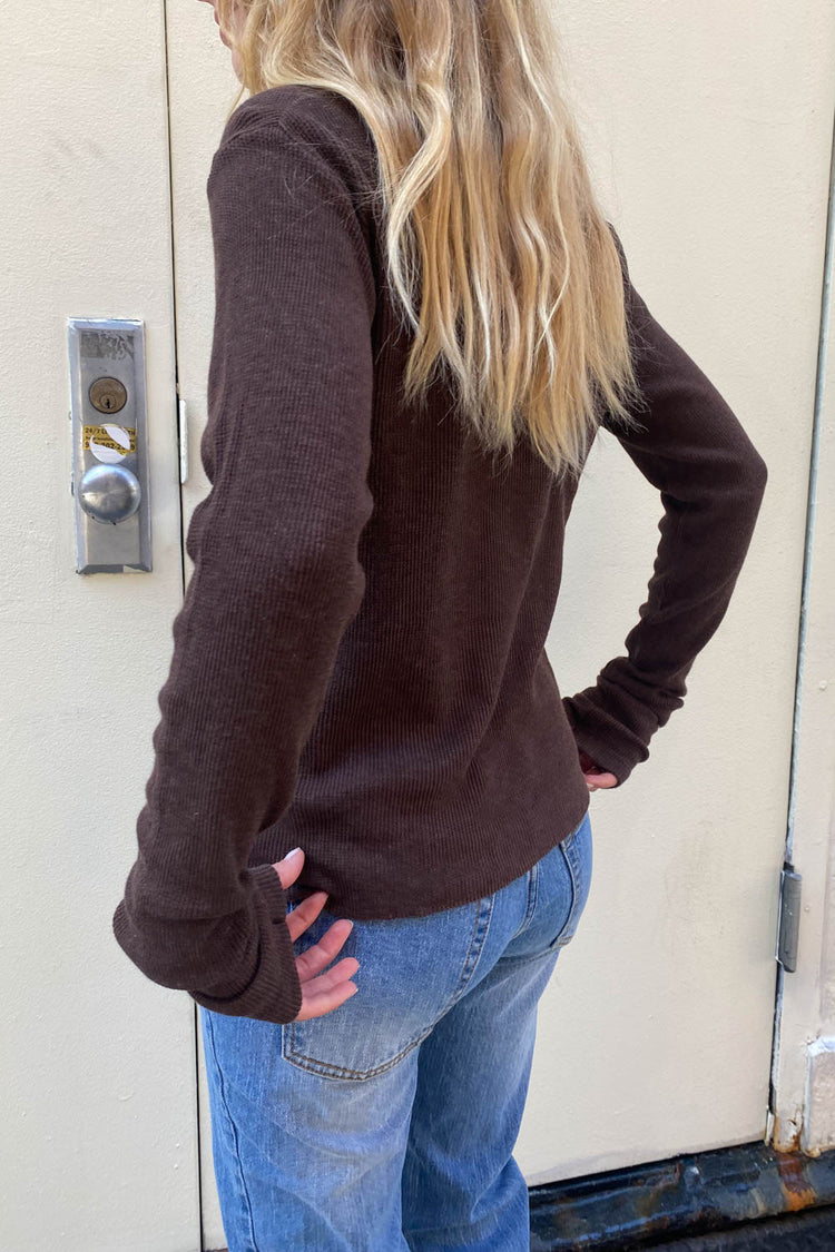 Ahern Thermal Top | Heather Brown / Regular Fit