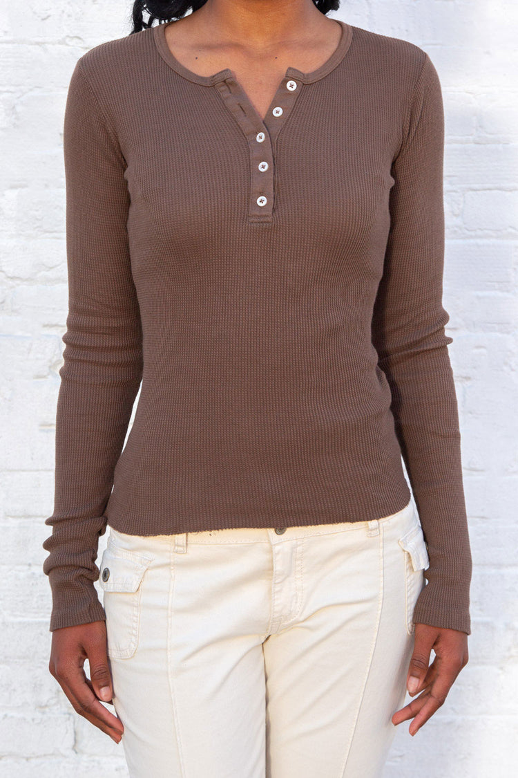 Ahern Thermal Top | Brown / Regular Fit