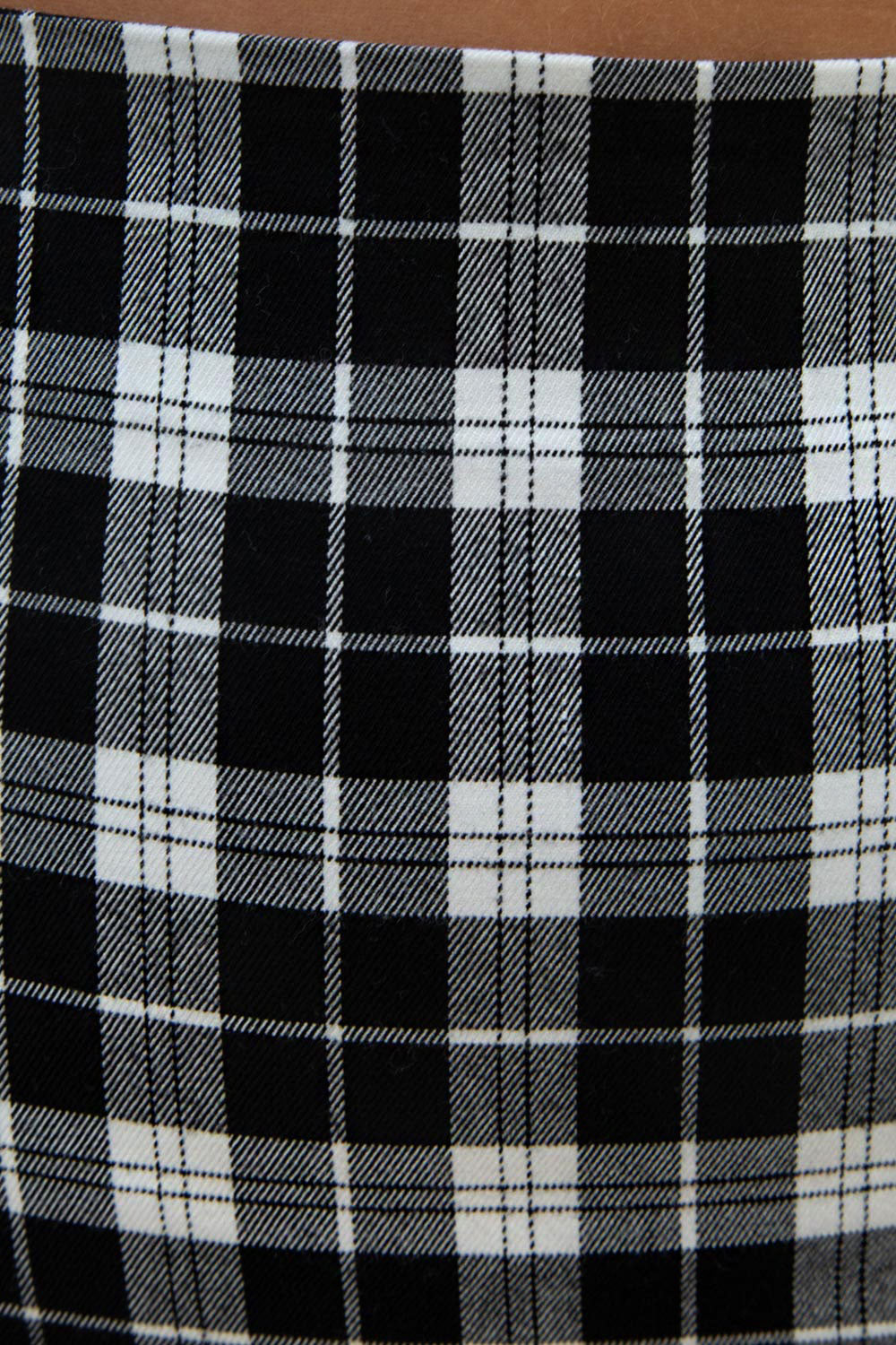 Cara Skirt | Black and White Plaid / S