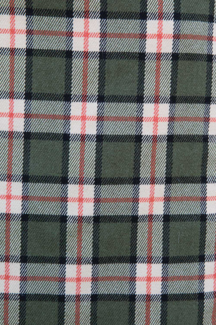 Cara Skirt | Green Orange White Black Plaid / S