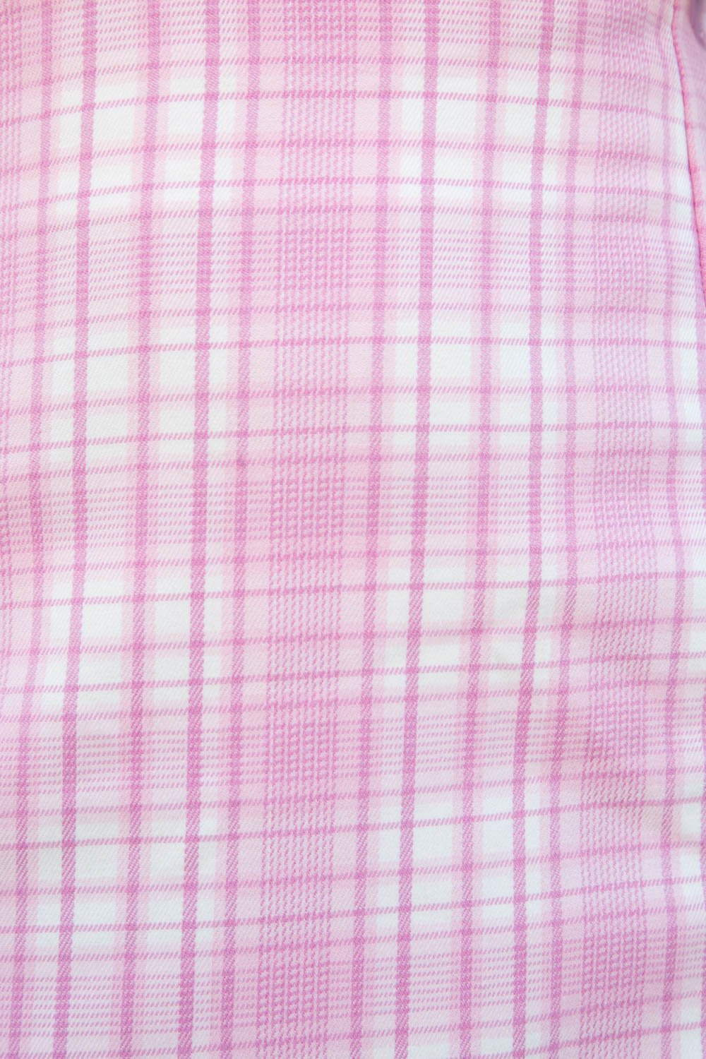 Cara Skirt | Pink And White Plaid / S