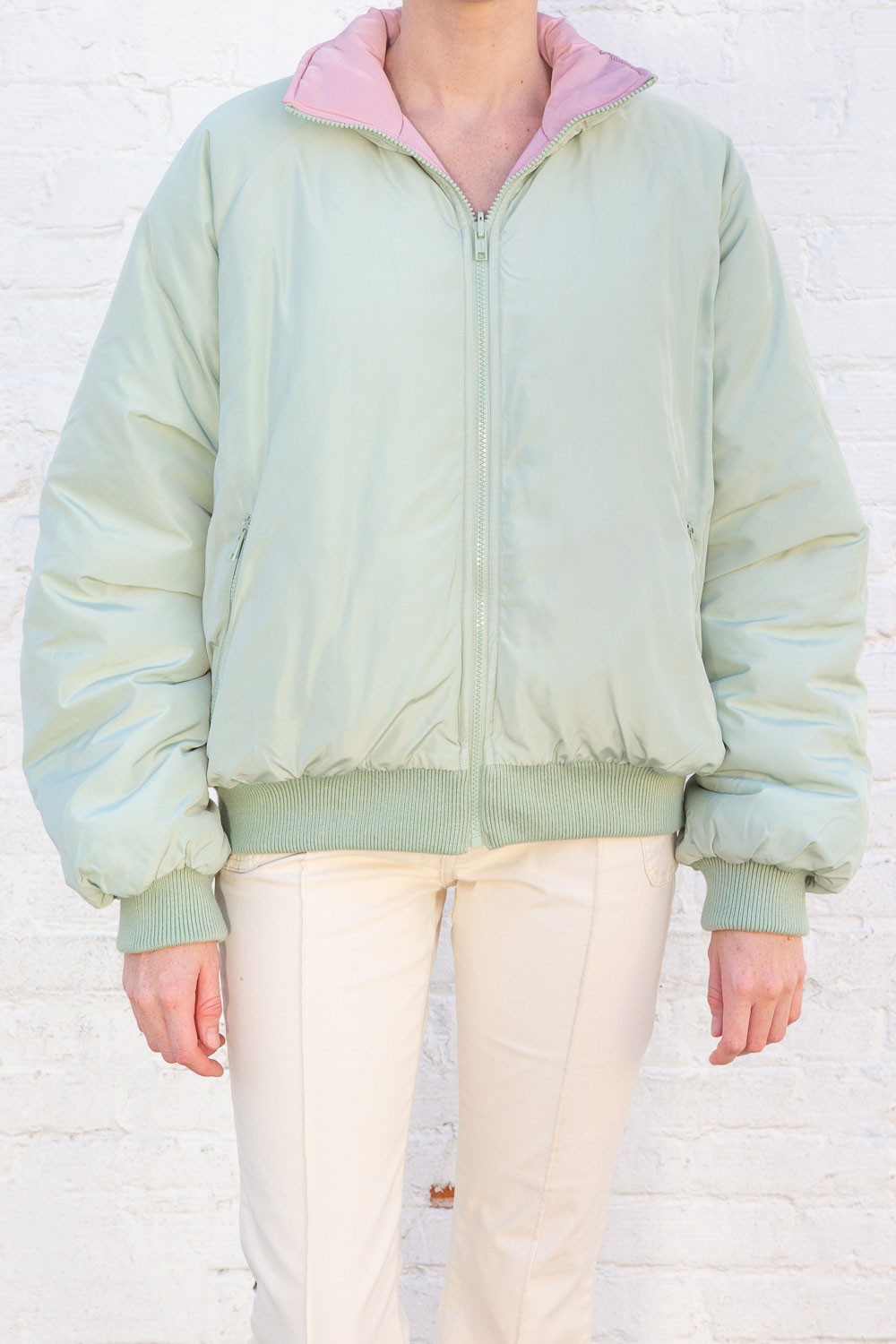 Faith Reversible Puffer Jacket – Brandy Melville UK