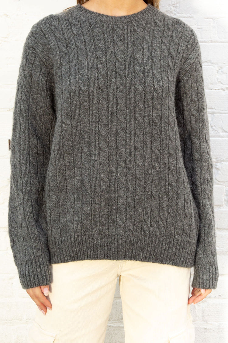 Winona Wool Sweater | Dark Grey / Oversized Fit