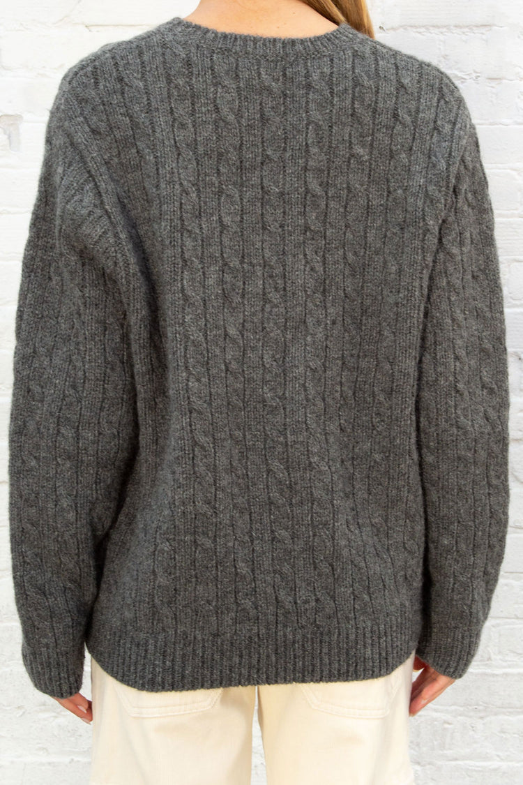 Winona Wool Sweater | Dark Grey / Oversized Fit