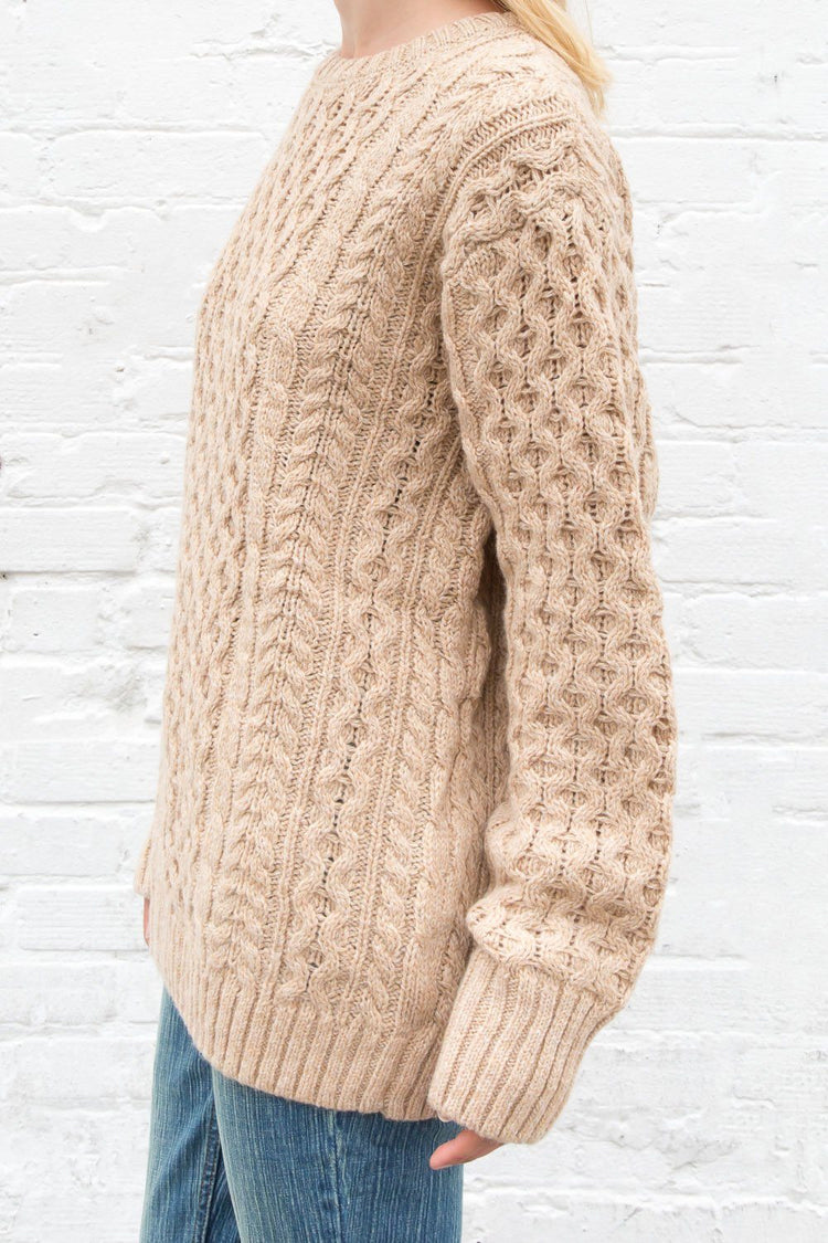 Winona Wool Sweater | Oatmeal / Oversized Fit