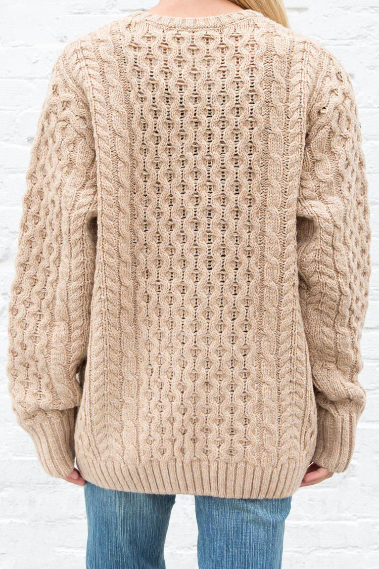 Winona Wool Sweater | Oatmeal / Oversized Fit