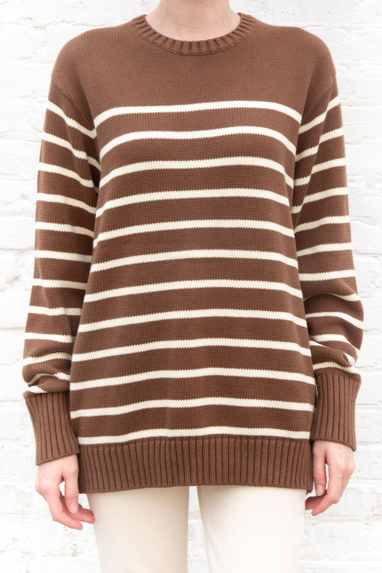 Brianna Cotton Thin Stripe Sweater – Brandy Melville UK