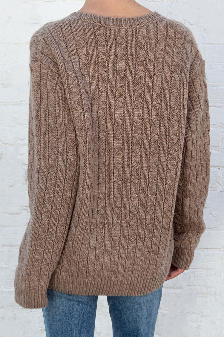 Nikki Wool Sweater | Mocha / Oversized Fit