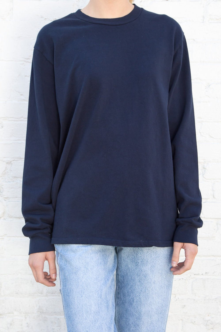 Presley Top | Navy Blue / Oversized Fit