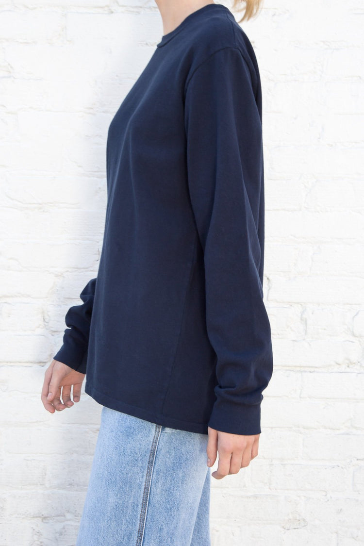 Presley Top | Navy Blue / Oversized Fit