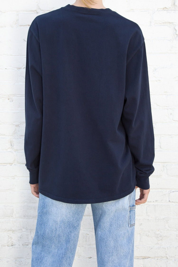 Presley Top | Navy Blue / Oversized Fit