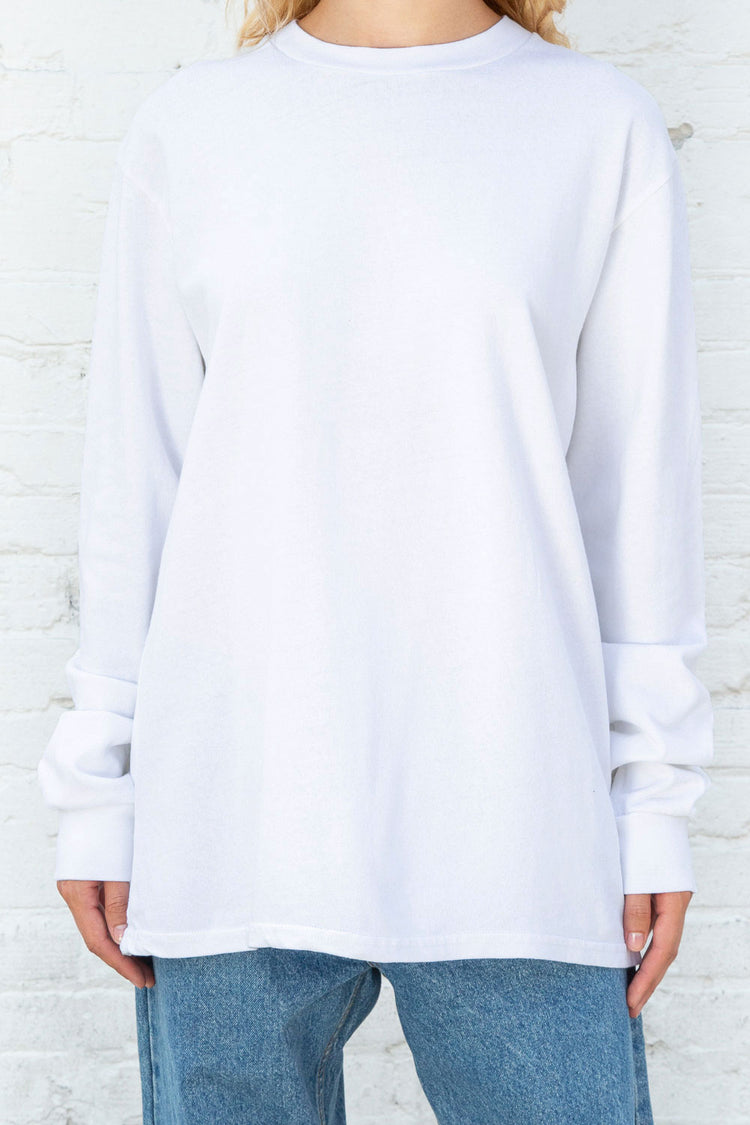 Presley Top | White / Oversized Fit