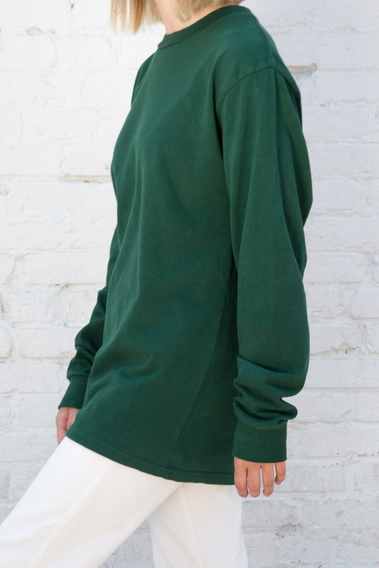 Presley Top | Dark Green / Oversized Fit