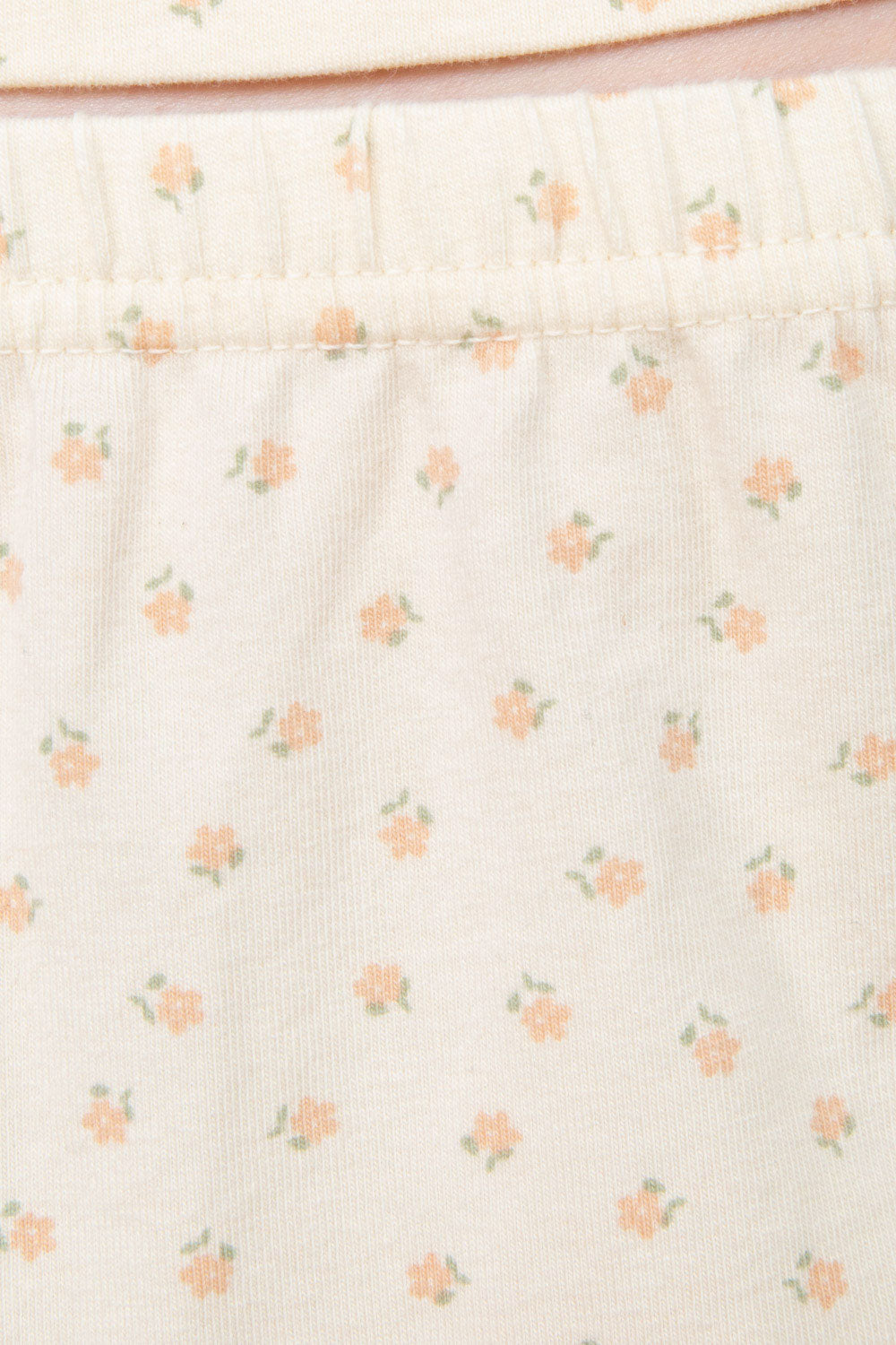 Ivory With Peach Floral / XS/S