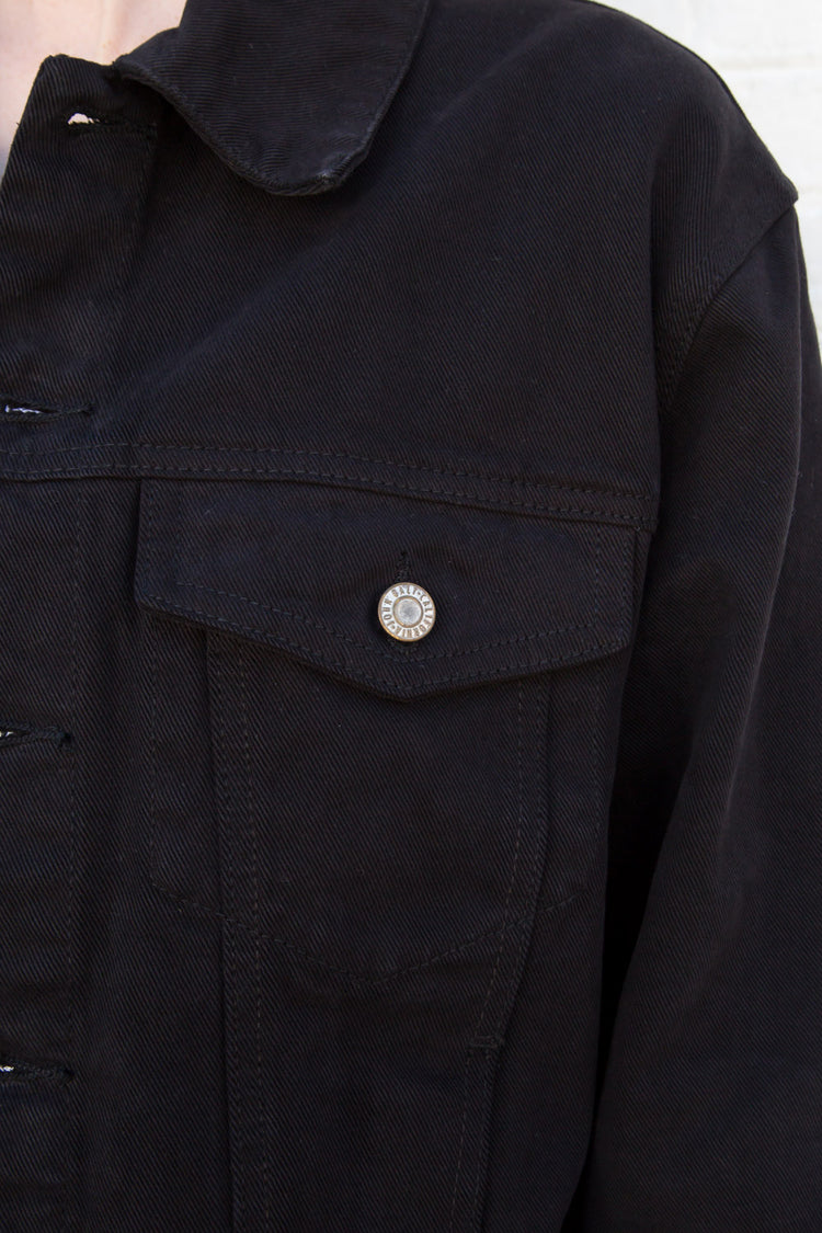 Kaylee Denim Jacket | Black / S/M