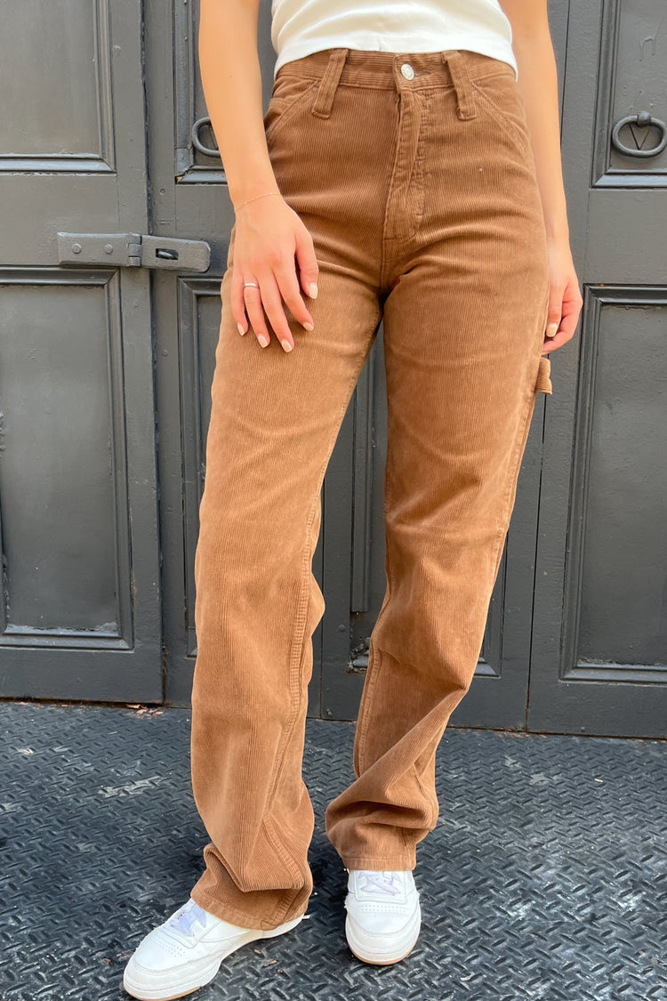 Crispina Corduroy Pants | Brown Corduroy / S