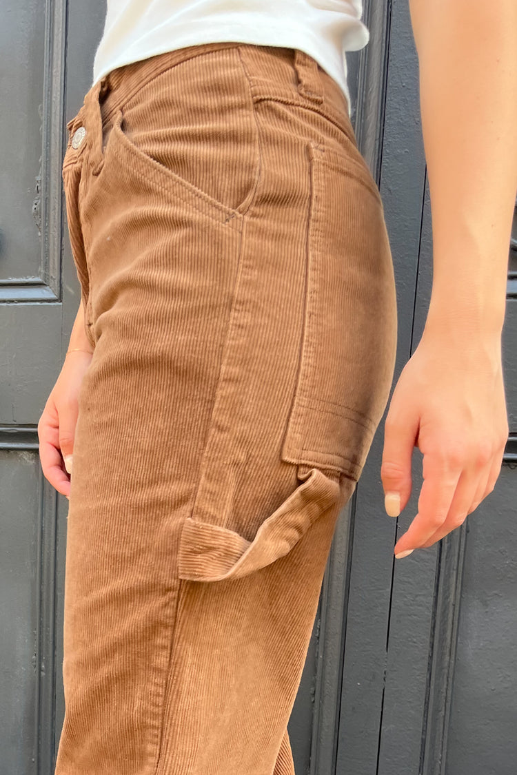 Crispina Corduroy Pants | Brown Corduroy / S