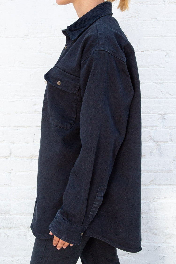 Nancy Cotton Jacket | Navy Blue / Oversized Fit
