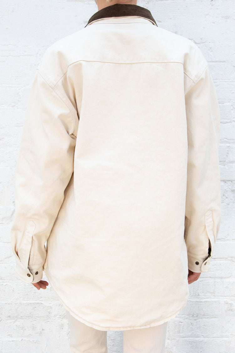 Nancy Fur Jacket | Ivory / Oversized Fit