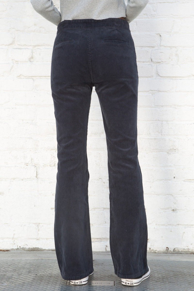 Aliyah Corduroy Pants | Navy Blue Corduroy / S