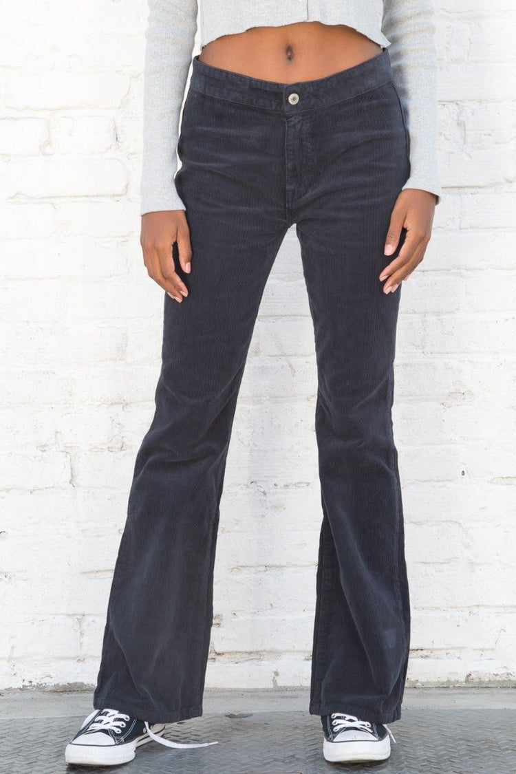 Aliyah Corduroy Pants | Navy Blue Corduroy / S
