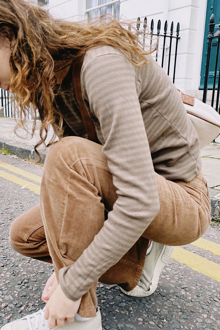 Aliyah Corduroy Pants | Brown Corduroy / S