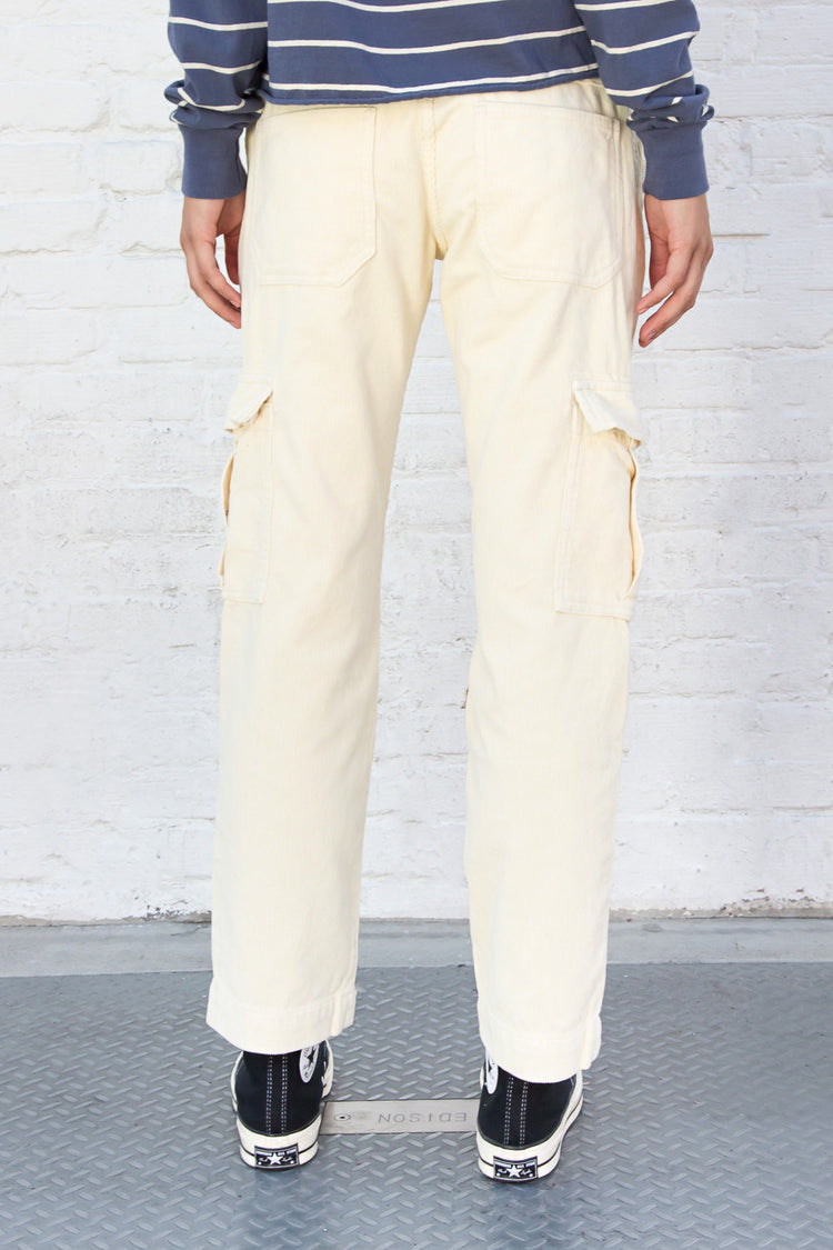 Jade Corduroy Pant | Ivory / XS/S