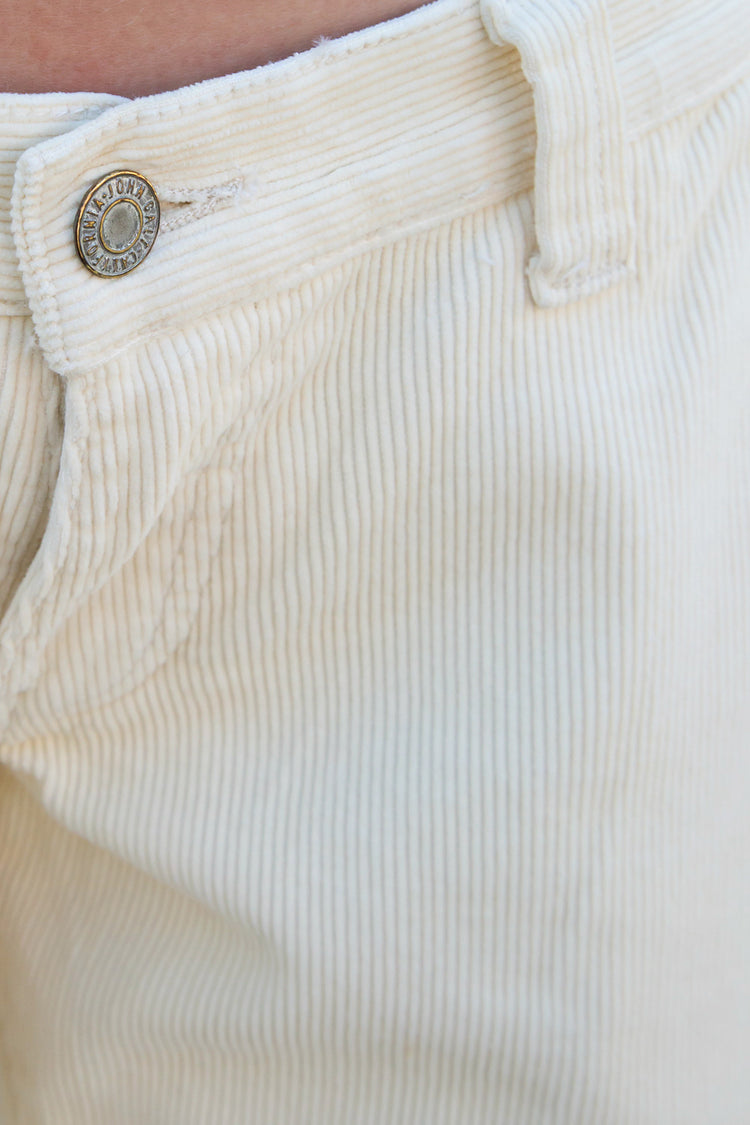 Jade Corduroy Pant | Ivory / XS/S