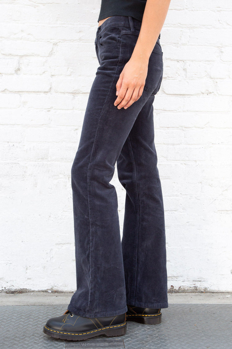 Brielle Corduroy Pants | Navy Blue Corduroy / S