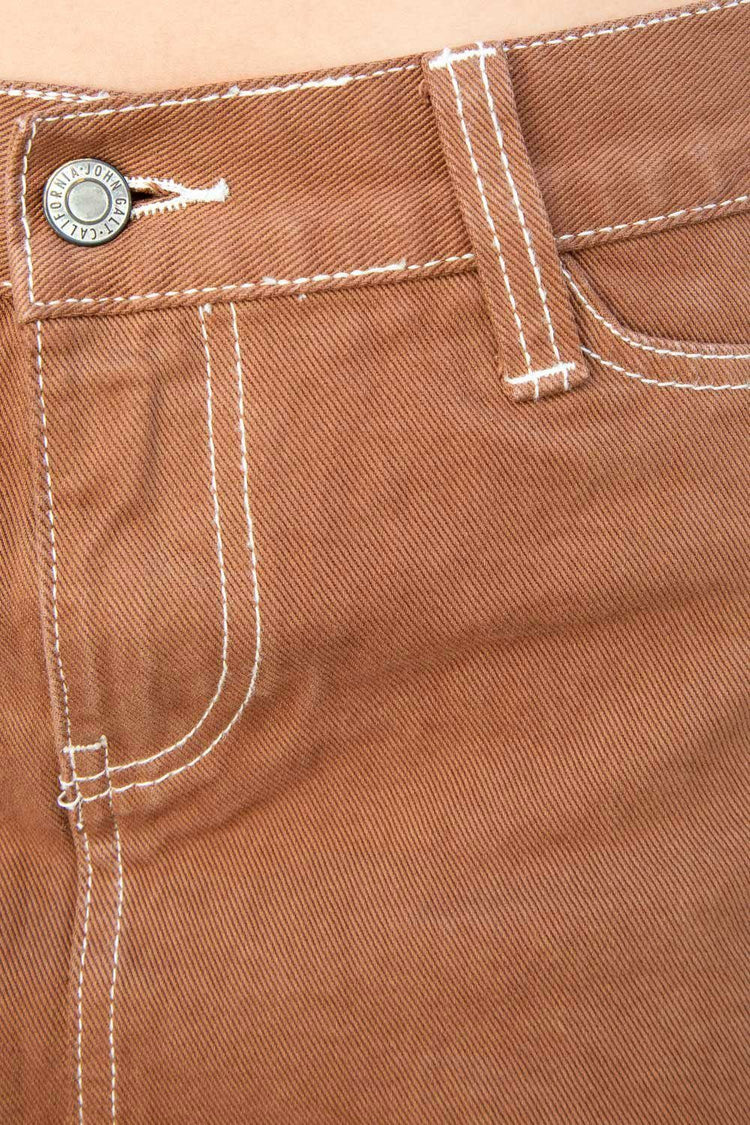 Malia Mini Skirt | Brown / S