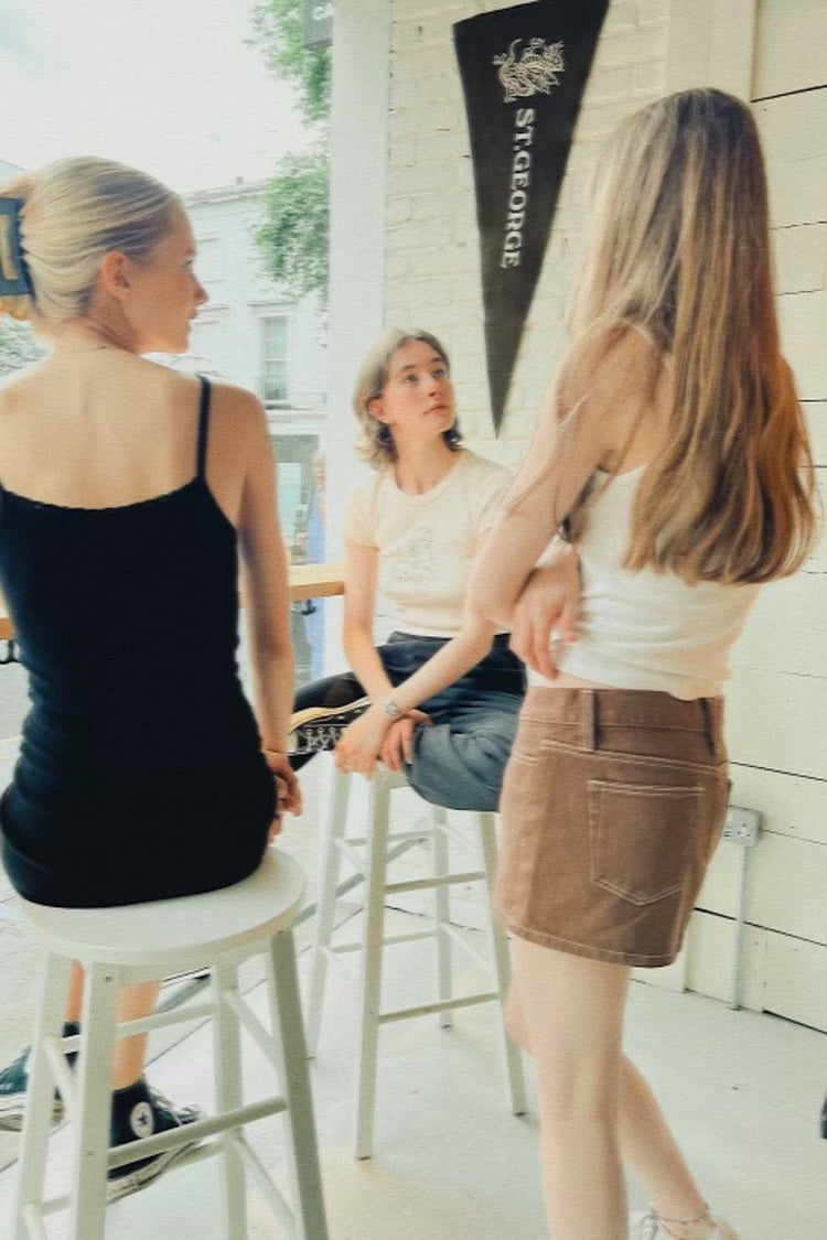 Malia Mini Skirt | Brown / S