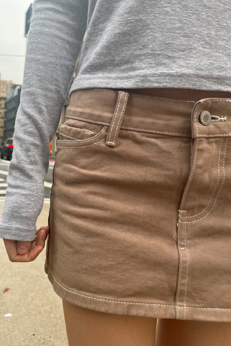 Malia Mini Skirt | Denim Sand / S