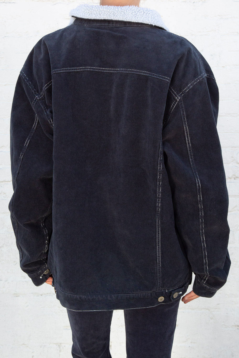 Navy Blue Corduroy / Oversized Fit