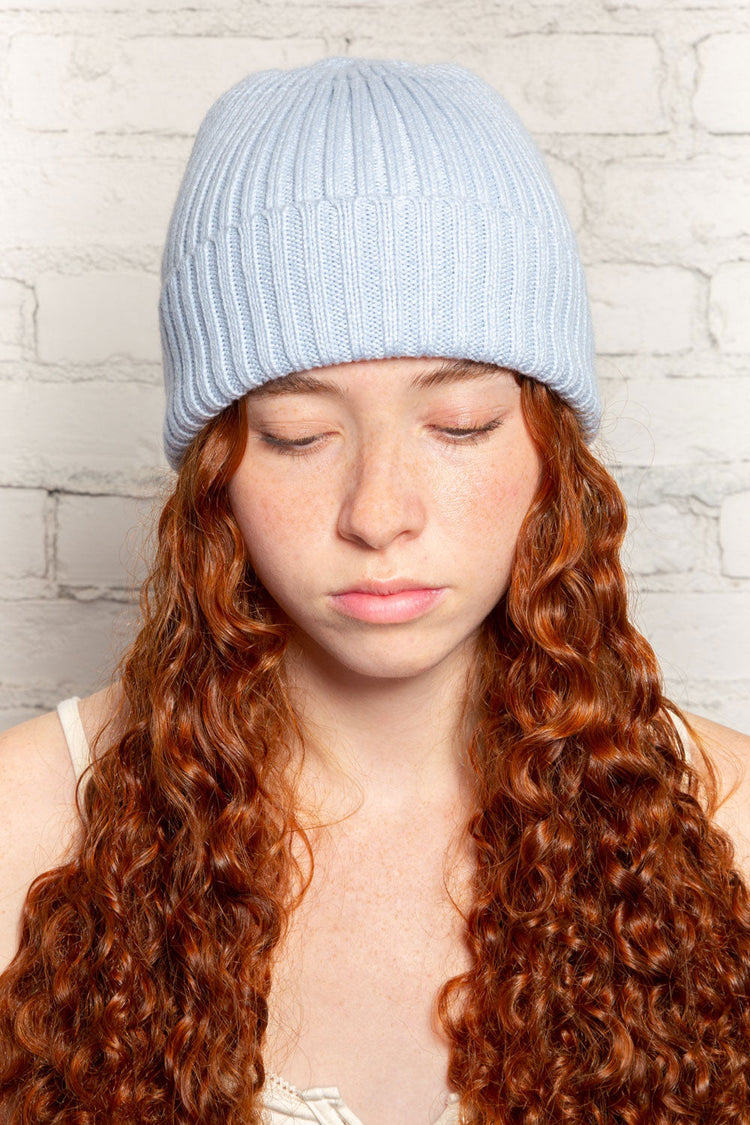 Jade Beanie | Sky Blue