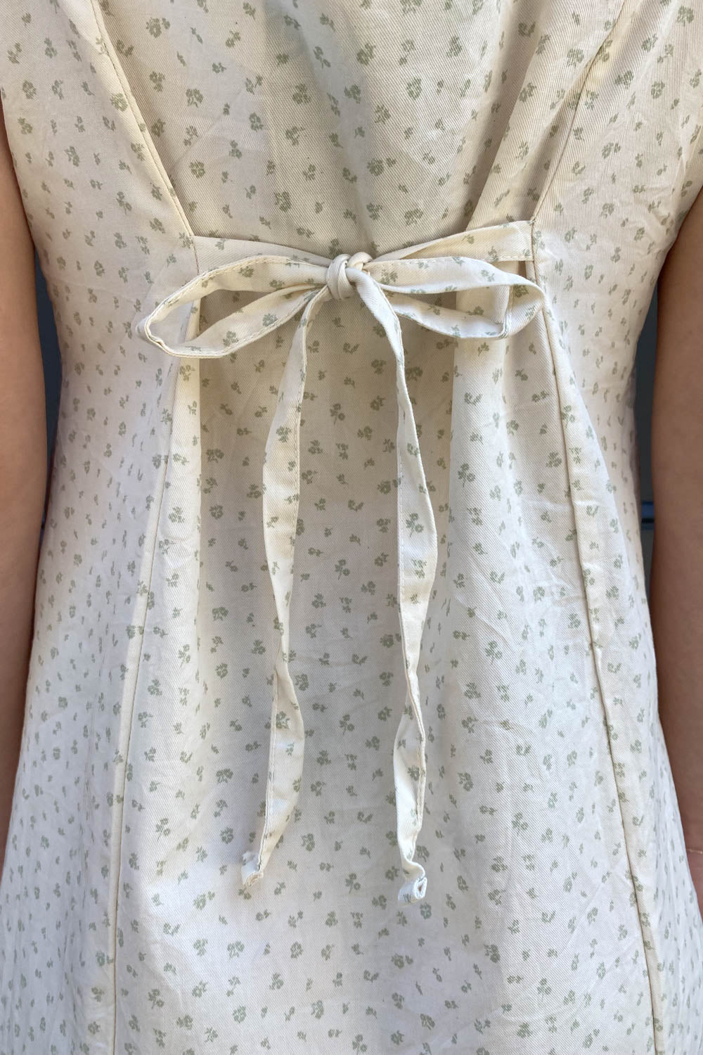 Arianna Floral Dress | Ivory Sage Green Floral / XS/S
