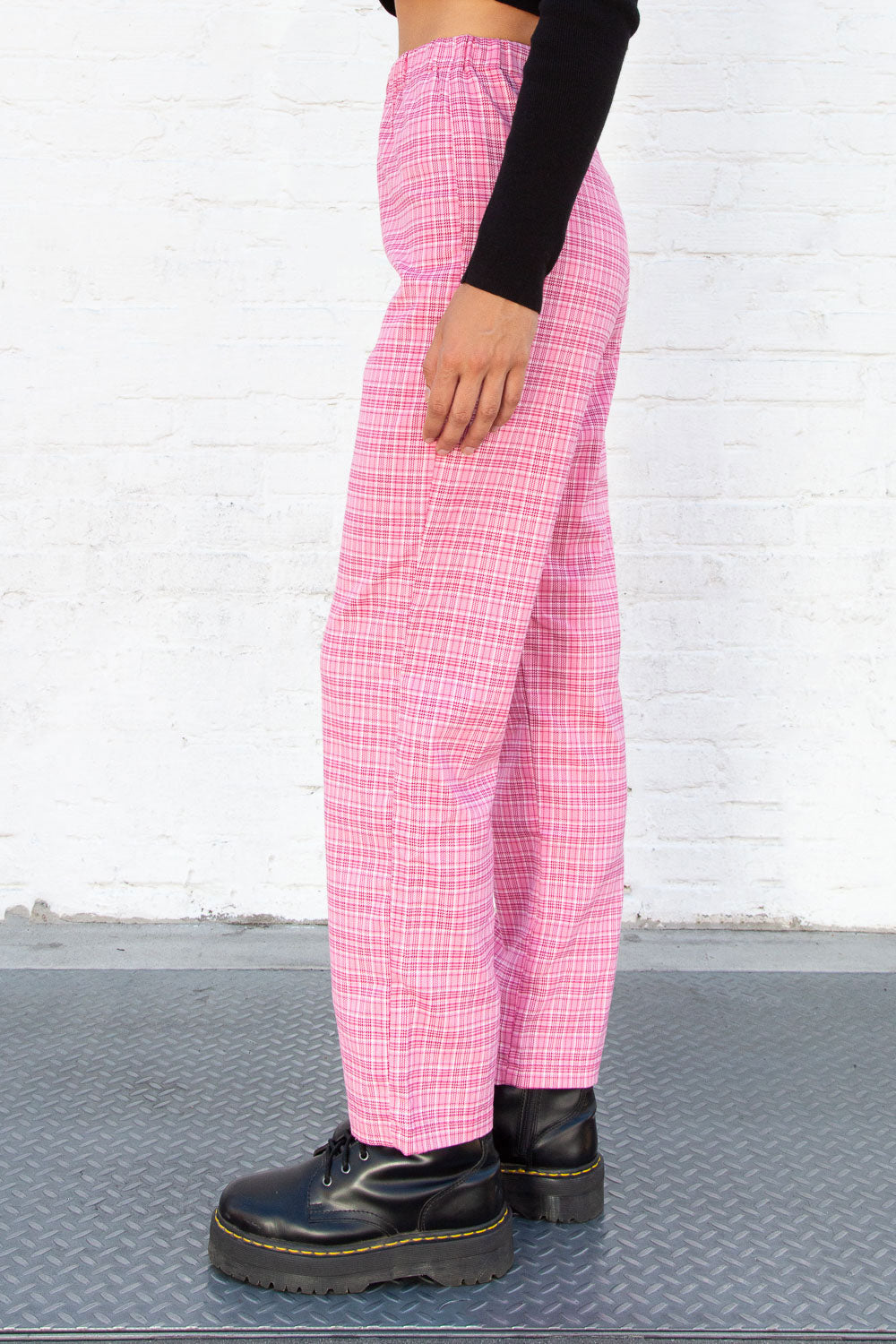 Bubblegum Pink and White Plaid / S