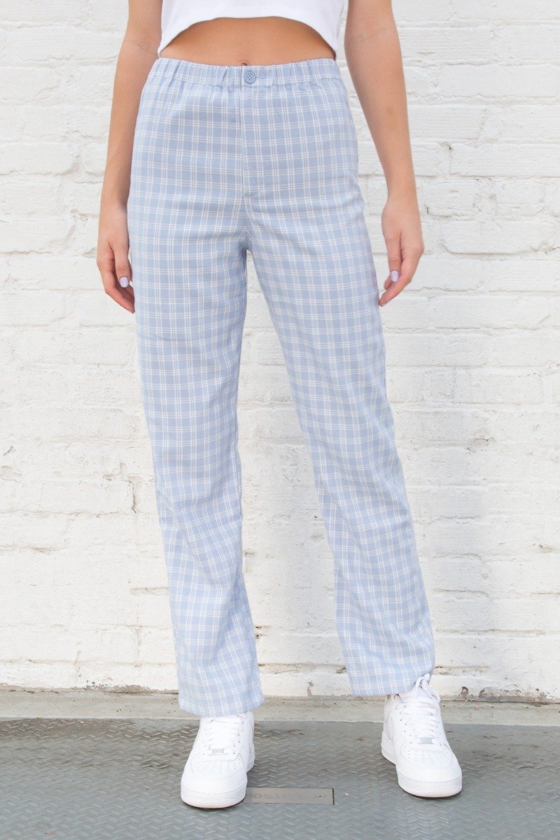 Light Blue and White Plaid / S