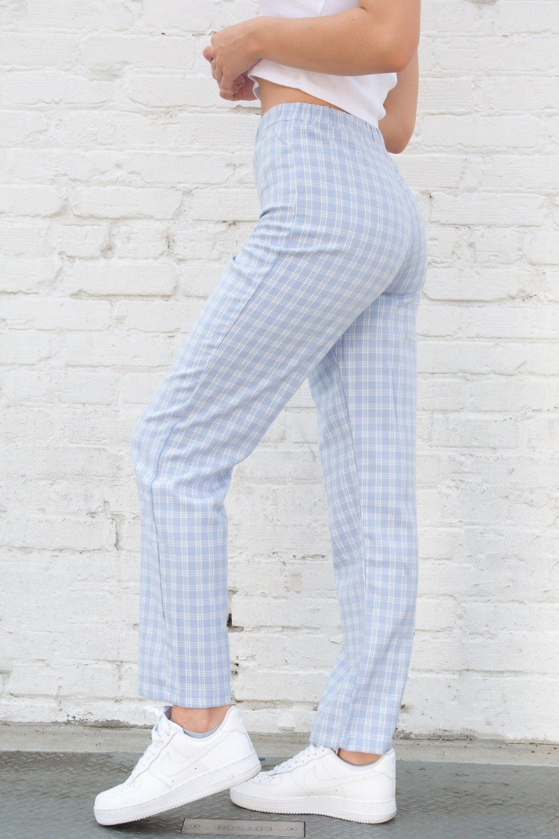 Light Blue and White Plaid / S