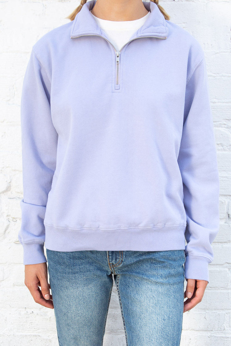 Missy Cotton Sweatshirt | Periwinkle / Regular Fit