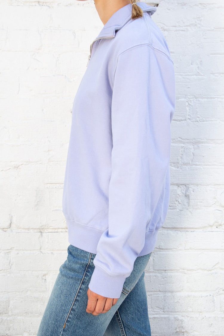 Missy Cotton Sweatshirt | Periwinkle / Regular Fit