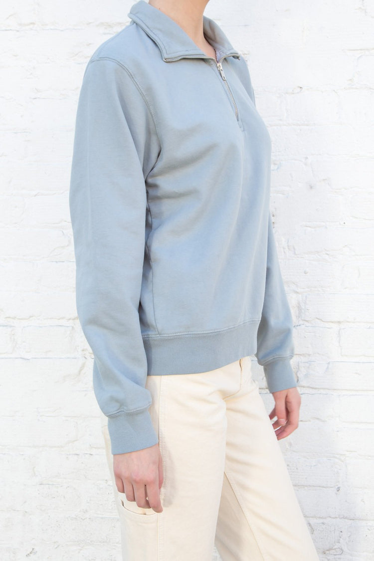 Missy Cotton Sweatshirt | Sage Green / Regular Fit