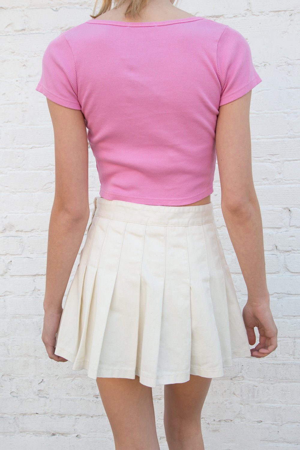 Zelly Button Up Top | Bubblegum Pink / S