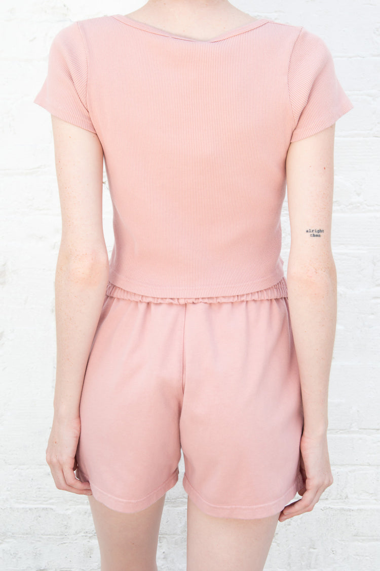 Zelly Button Up Top | Salmon / S