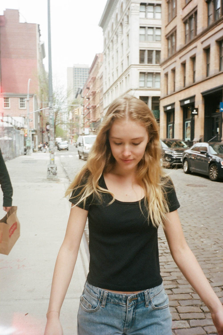 Zelly Basic Top | Faded Black / XS/S