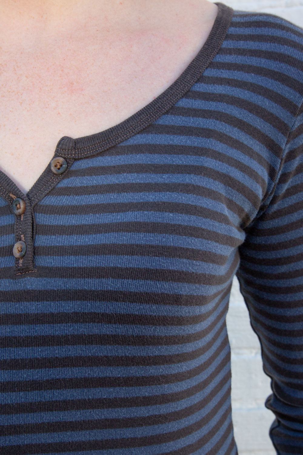 Brown Navy Blue Stripes / XS/S