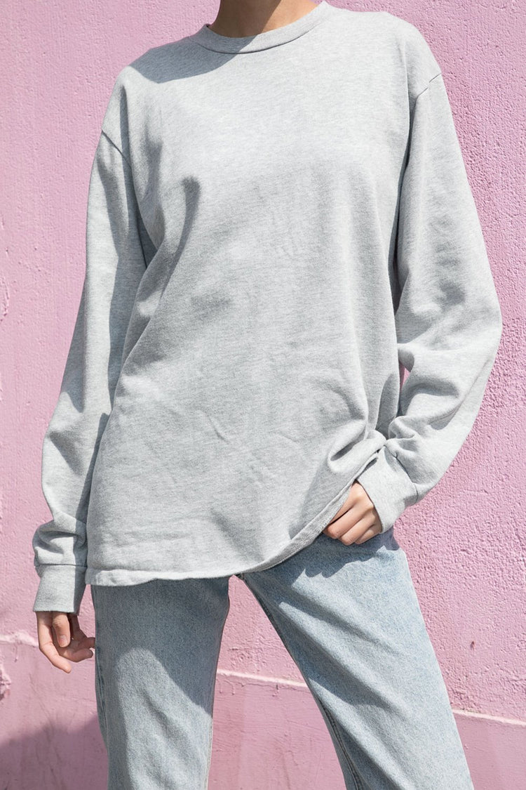 Presley Top | Heather Grey / Oversized Fit