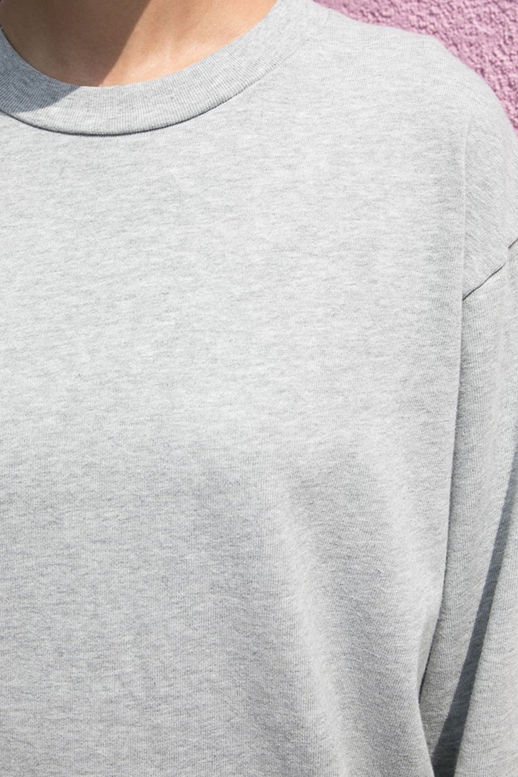Presley Top | Heather Grey / Oversized Fit